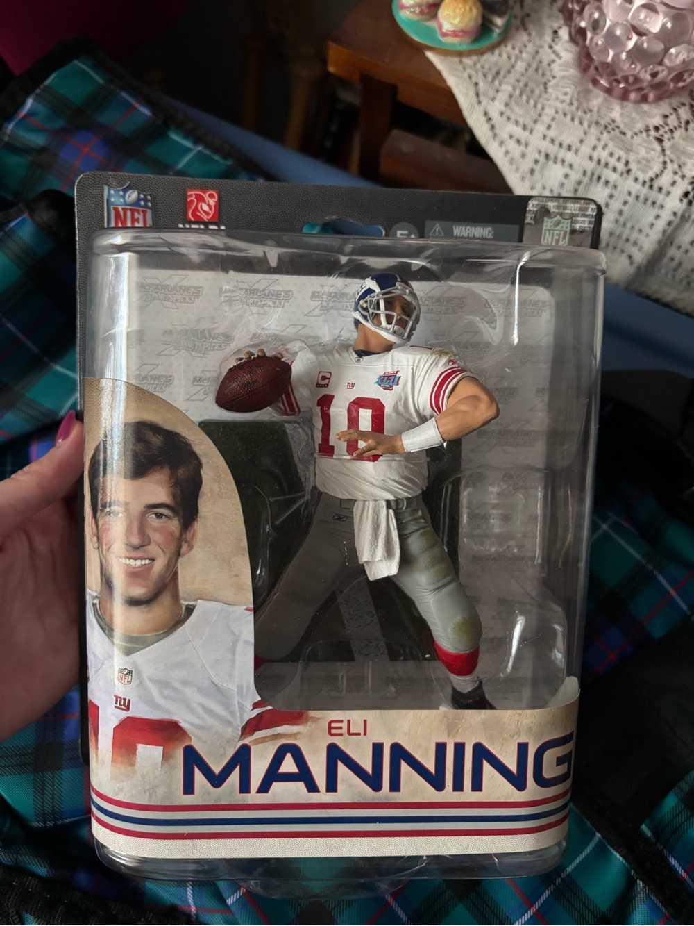 Eli Manning NFL Action Figure - New York Giants White/Blue/Red